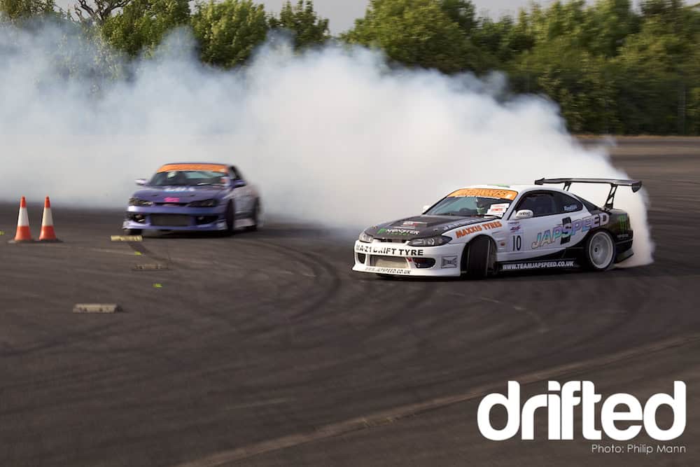 Paul Smith drifting at Donny