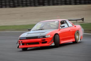 nissan silvia ps13 red drifting