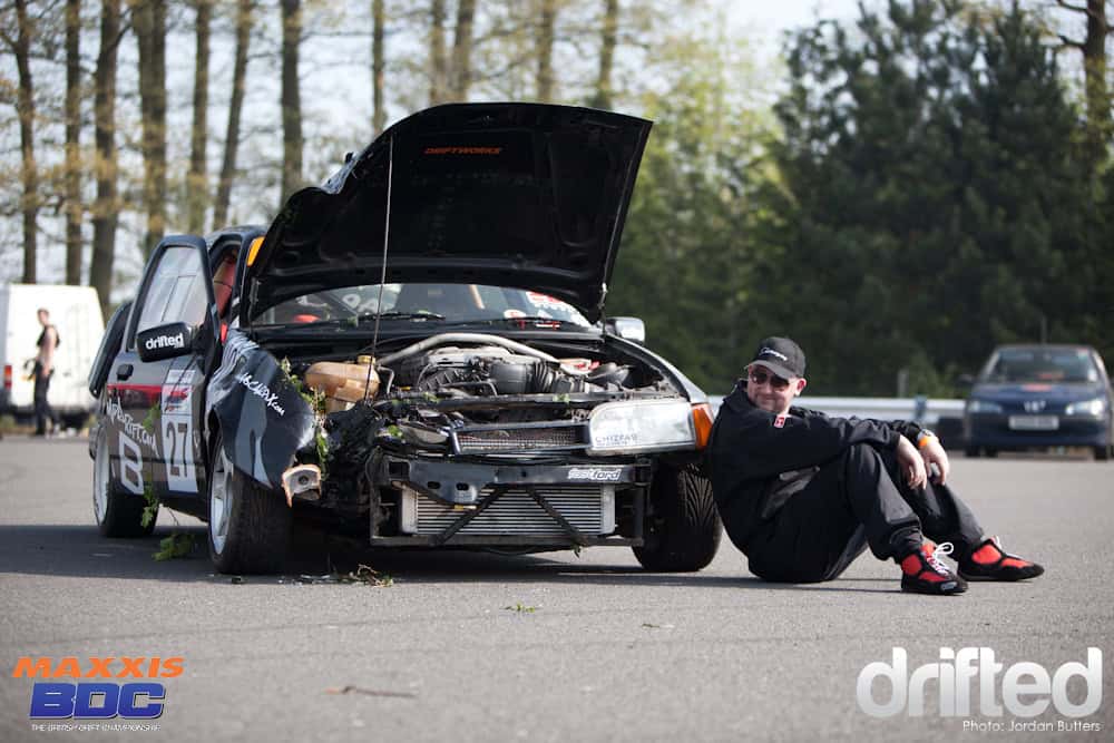 Sierra crash Donington Park