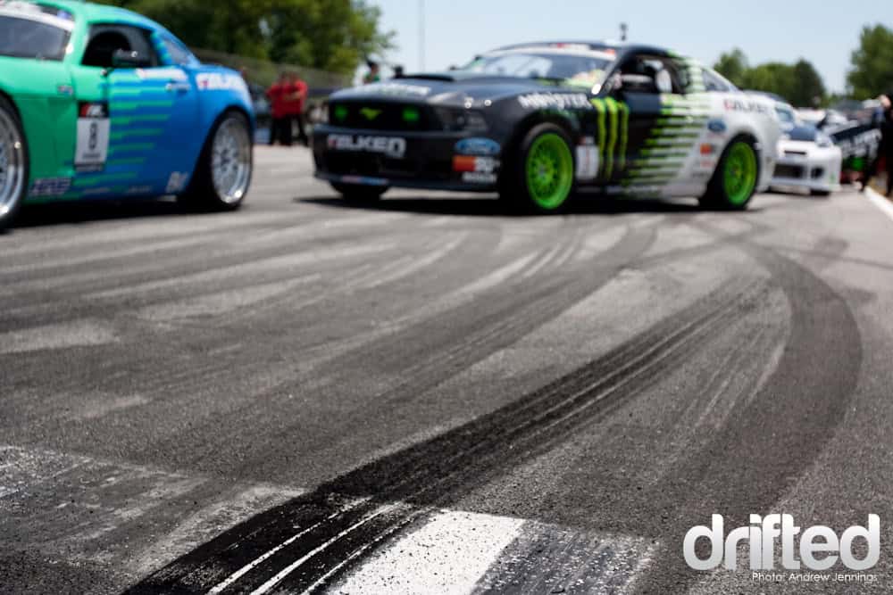 Formula Drift Grid Tire Marks
