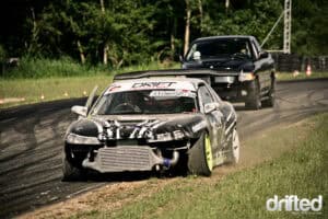 ... but after a landing in the gravelpit he had to fix his S13.5