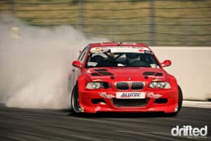 Patrick Ritzmann in his BMW E46 with Toyota 2JZ engine conversion.