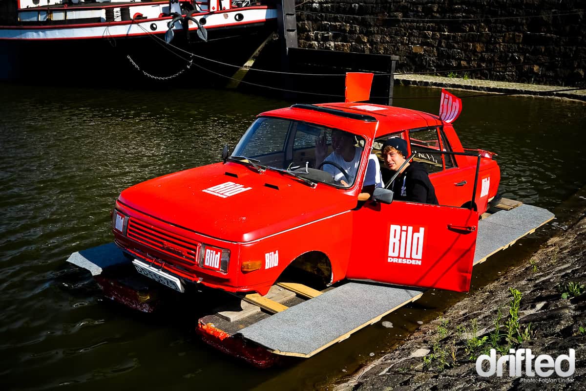 A strange car-boat