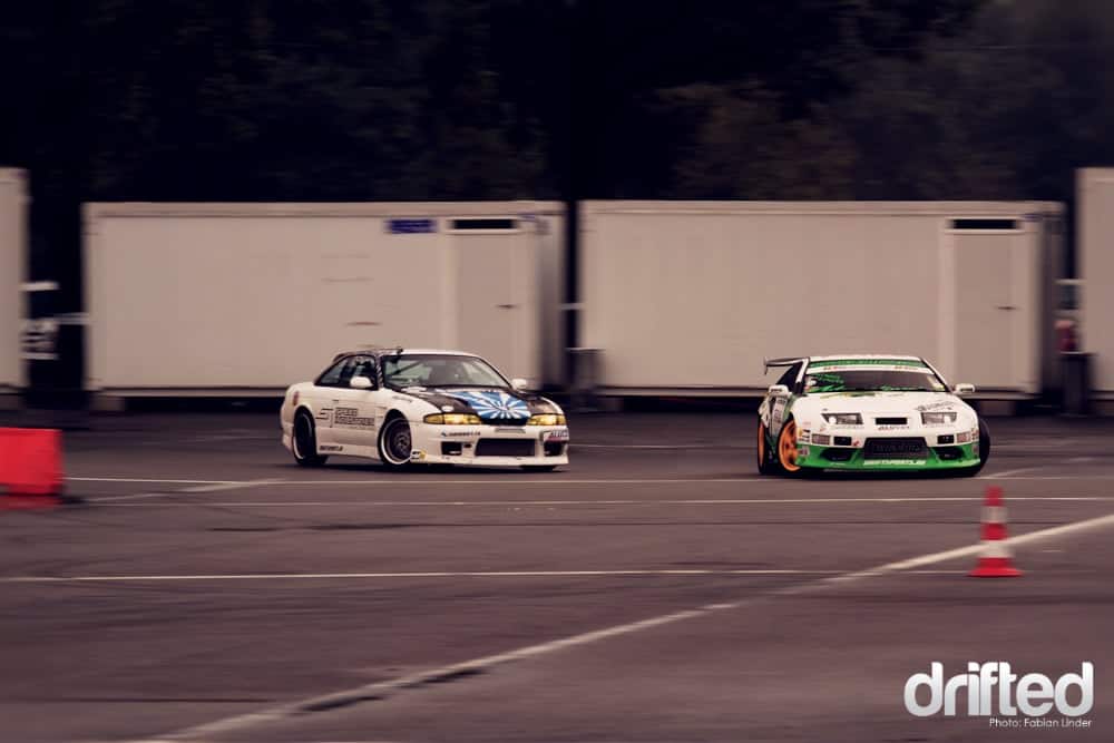 the final: Alain Thomet chases the 300ZX of Michael Scherr