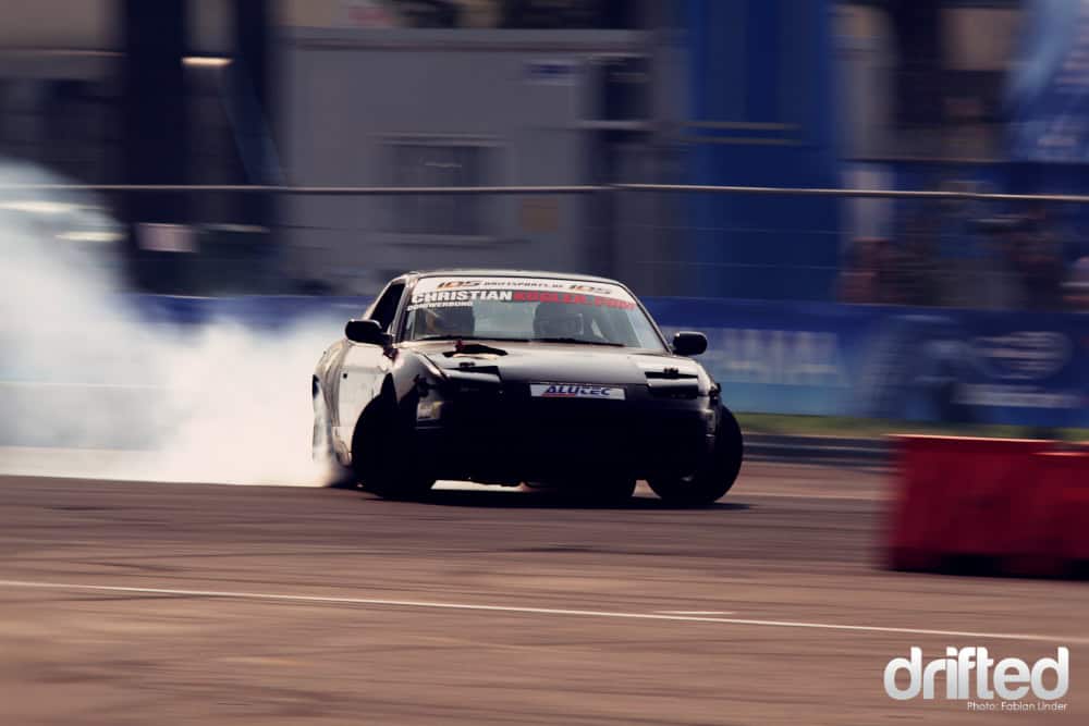 Christian Kögler is also one of the favorites with his "London garage Chop shop" gold member S13