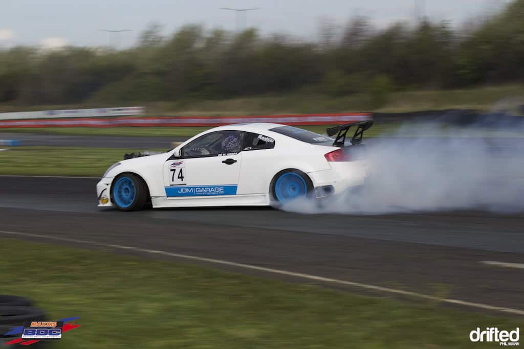 Mark Needs in his Supercharged G35 ay BDC Teesside 2012