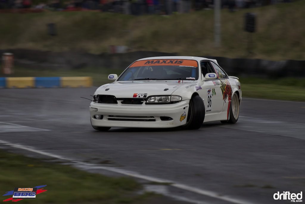 Sam Holt in the nitrous powered S14 at BDC Teesside