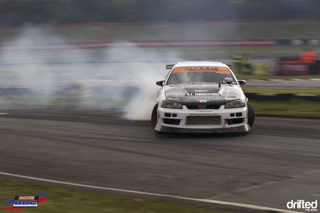 Jordan Patton's Nissan 34 at BDC Teesside