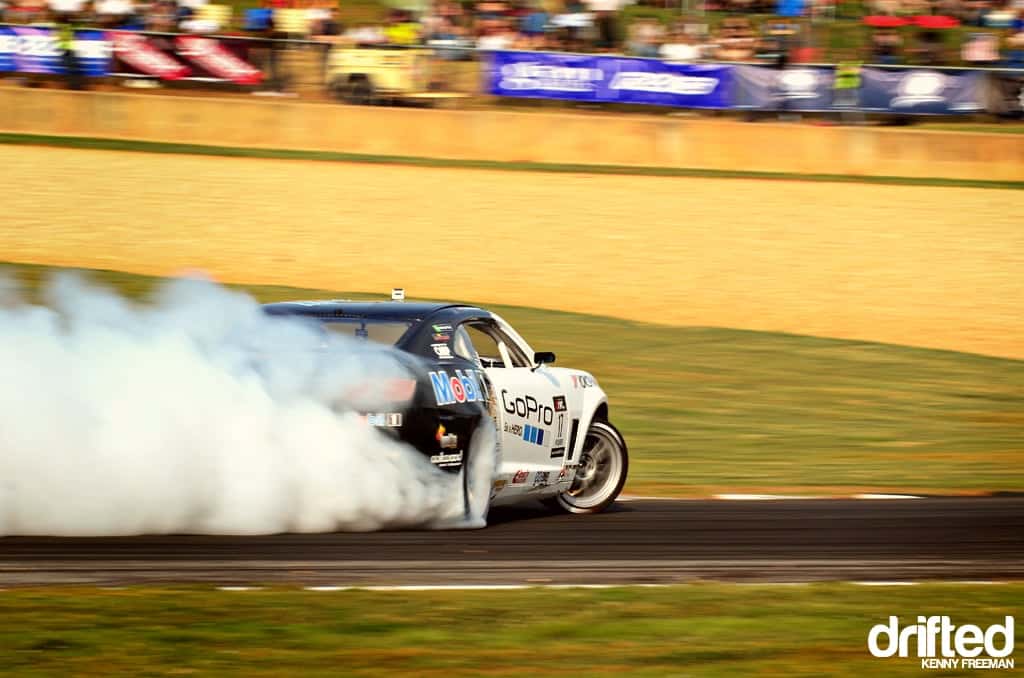 Tyler McQuarrie drift in GoPro Chevrolet Camaro