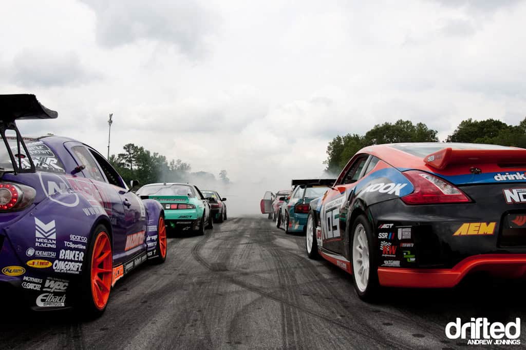 Starting Grid for Formula D Road Atlanta 2012