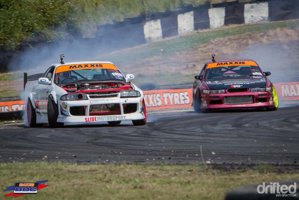 EVENT: The Scorcher: 2013 Maxxis British Drift Championship Round Three - Image 20130705-bdc-round3-teesside-iang-battles-drop1-28