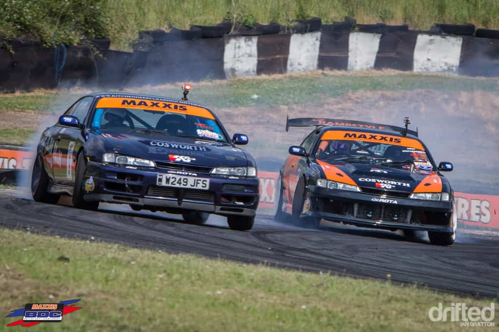 EVENT: The Scorcher: 2013 Maxxis British Drift Championship Round Three - Image 20130705-bdc-round3-teesside-iang-battles-drop1-53