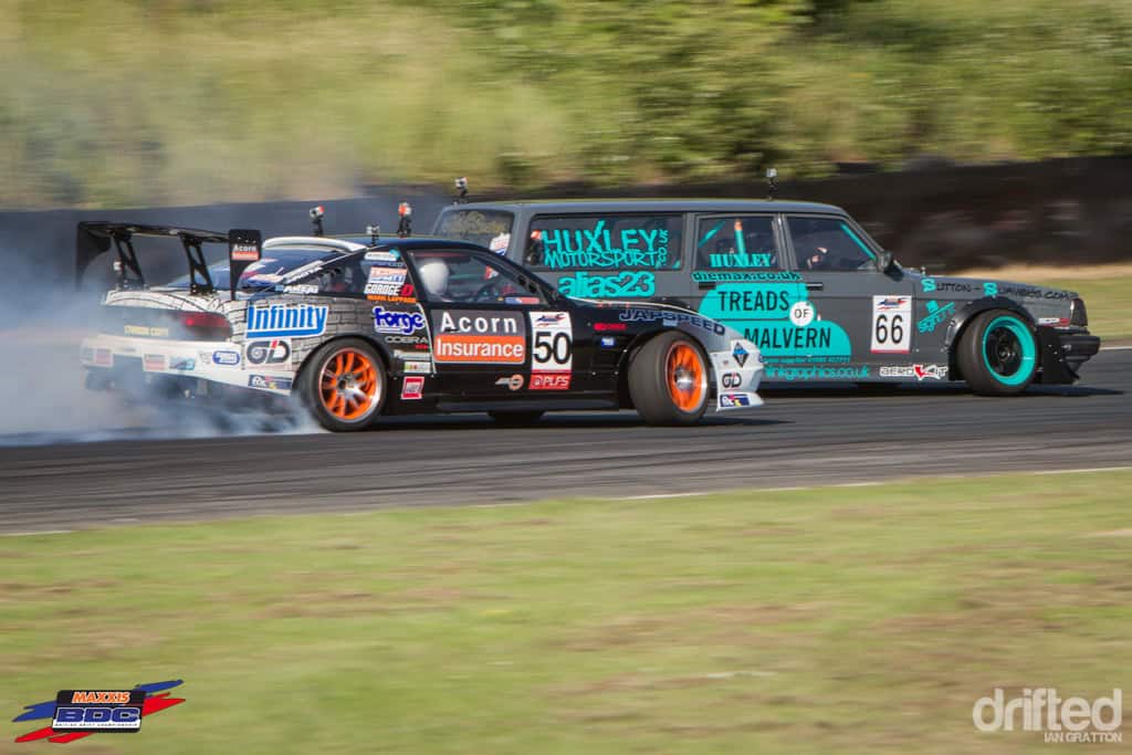 EVENT: The Scorcher: 2013 Maxxis British Drift Championship Round Three - Image 20130705-bdc-round3-teesside-iang-battles-drop1-94