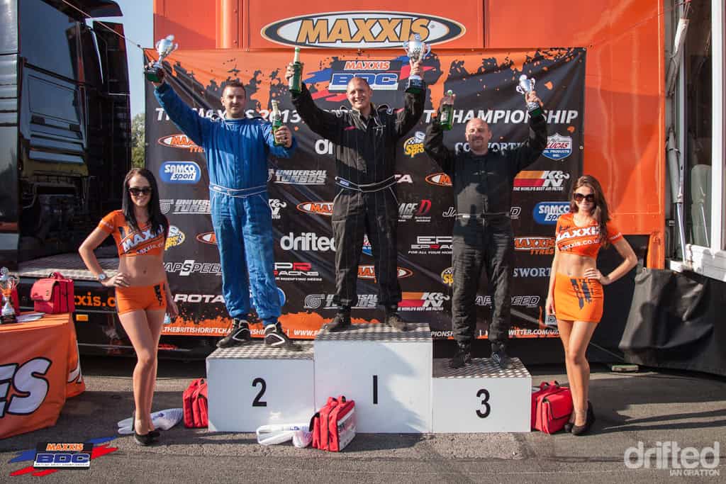 EVENT: The Scorcher: 2013 Maxxis British Drift Championship Round Three - Image 20130705-bdc-round3-teesside-iang-battles-drop1-99