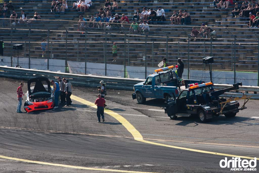 Tony Angelo crash Formula D Wall NJ