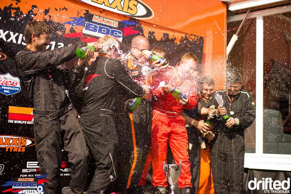 EVENT: 2013 Maxxis British Drift Championship Team Triple Event - Image Ste Trackslide BDC Team Event 2013 Podium