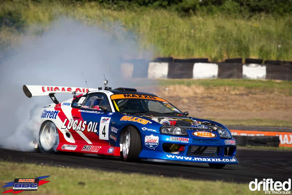 EVENT: The Scorcher: 2013 Maxxis British Drift Championship Round Three - Image Ste Trackslide BDC RD3 SATS Supra 2