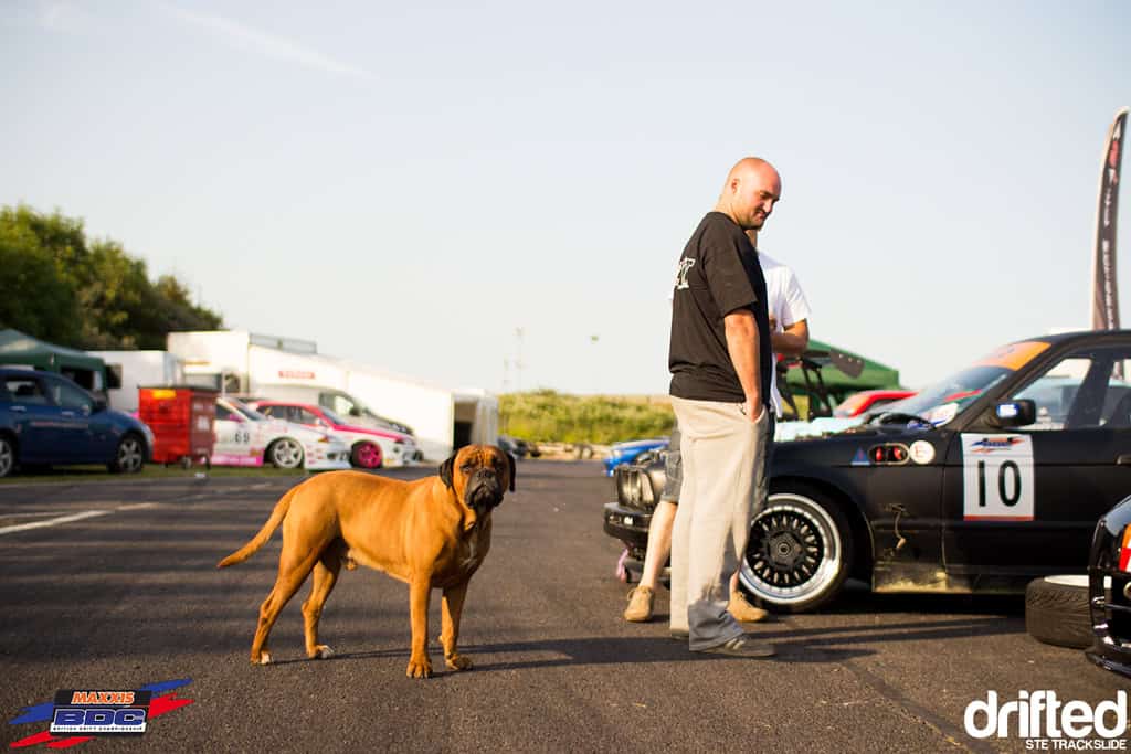 EVENT: 2013 Maxxis British Drift Championship Team Triple Event - Image Ste Trackslide BDC Team Event 2013 Meathead dog 4