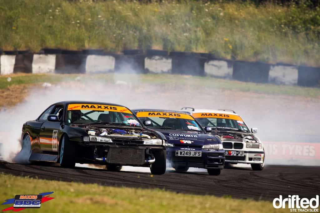 EVENT: 2013 Maxxis British Drift Championship Team Triple Event - Image Ste Trackslide BDC Team Event 2013 Team MnM