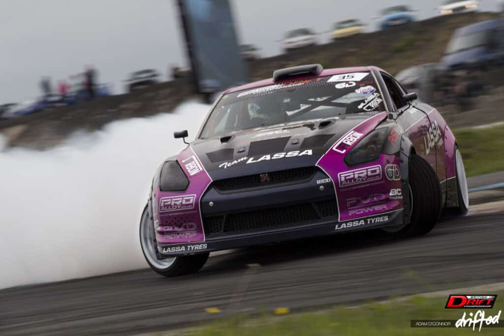 R35 GT-R Production Ends As Nissan Drops A Teaser For What's Coming Next - Image Driftland Lassa Tyres R35 GTR Drift