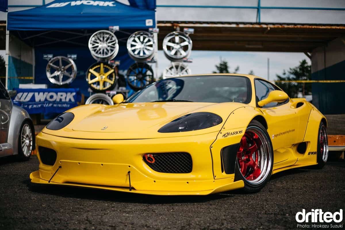 ARIOS X Liberty Walk Ferrari F360 - Image Arios X Liberty Walk Ferrari F360 Modena drift car front