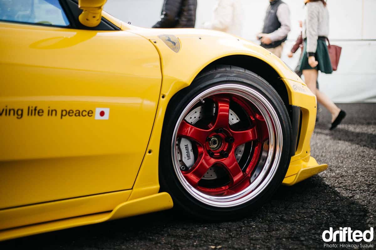 ARIOS X Liberty Walk Ferrari F360 - Image Arios X Liberty Walk Ferrari F360 Modena drift car WORK Meister S1 details