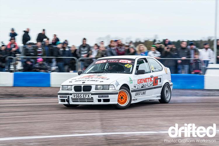 Drift Cup Round One Rockingham -"The next step" - Image white-bmw-e36-hatch-drift-cup-round-1-2017