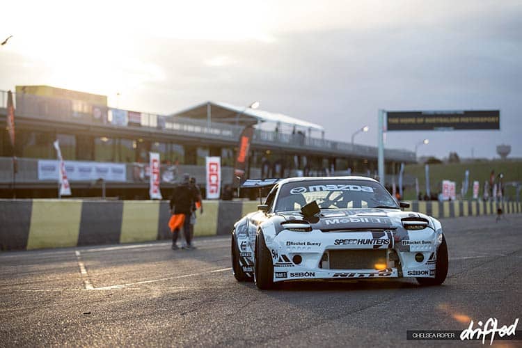 Go Crazy for Mad Mike - the Drift King of New Zealand - Image madbul sunset