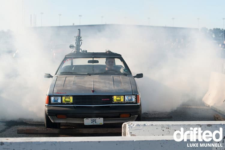 Street Driven Tour - St Louis - Image street-driven-tours-2017-st-louis-retro-toyota-burnout