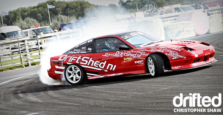 Team Driftshed NI Nissan 180sx Feature - Image nissan 180sx s13 drifting door