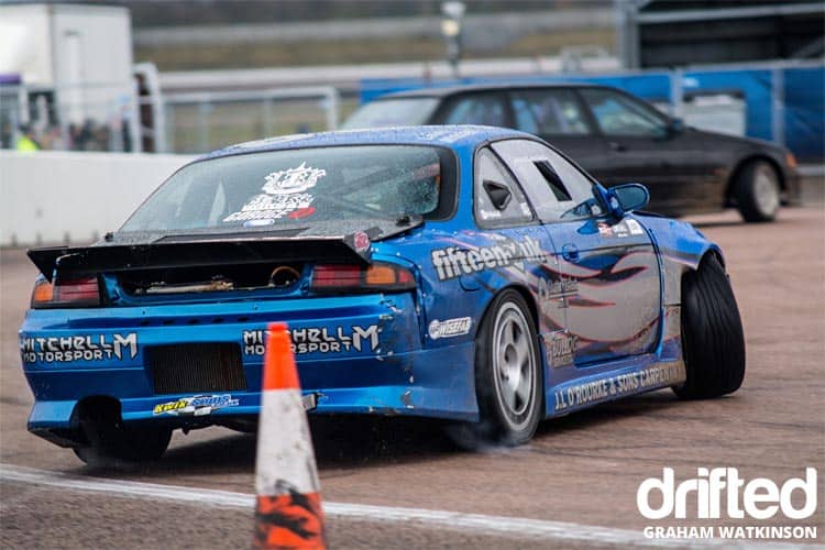 British Drift Championship Round 1 @ Rockingham - Image nissan-s14-rear