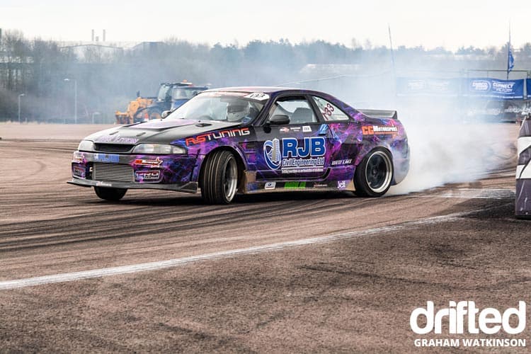 British Drift Championship Round 1 @ Rockingham - Image r33-skyline-side