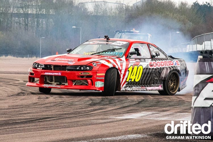 British Drift Championship Round 1 @ Rockingham - Image s14-front