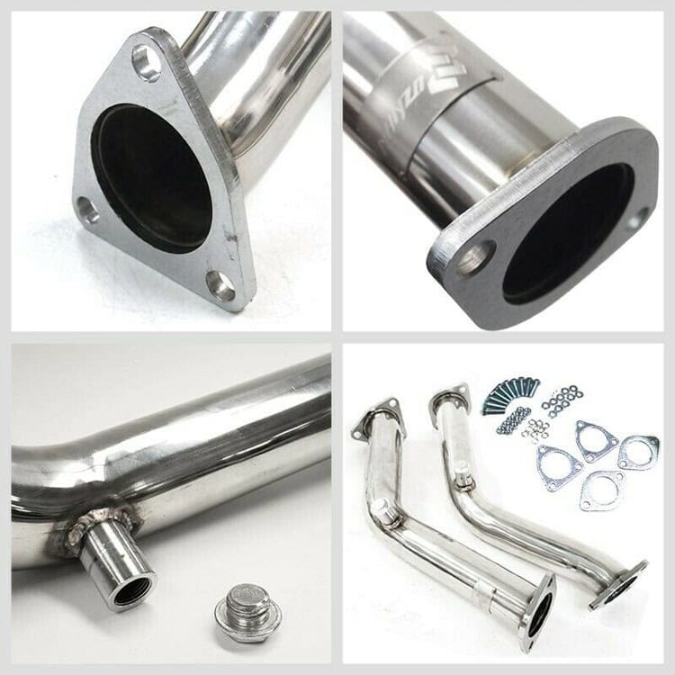 manzo stainless steel 350z test pipes