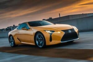 lexus lc 500 drift tokyo car park