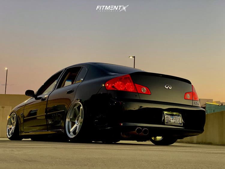 Infiniti G35 Exhaust Guide - Image infiniti x truhart air suspension esr sr07 machined g35 exhaust