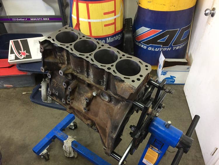 Matt's Home Built 240sx S13 - Image ka24det on stand