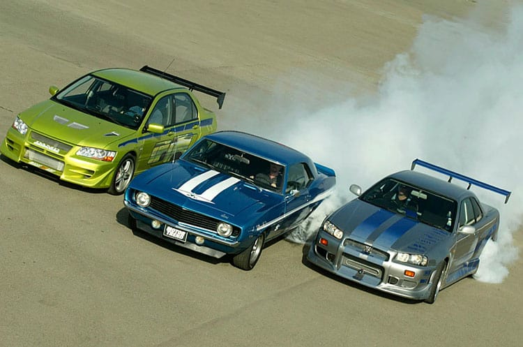 Paul Walker Skyline Full Feature - Image fast and furious car lineup