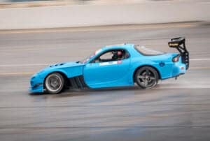 blue widebody rx7 feature