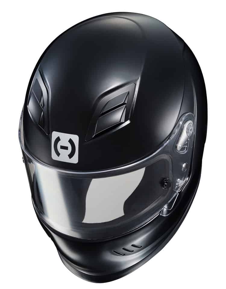 hjc ar10 iii black racing helmet