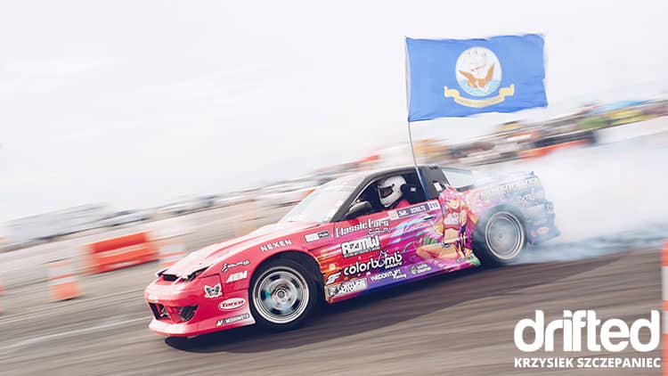 Desert Meihan 3 - Chandler, AZ - Image nissan 240sx s13 with flag