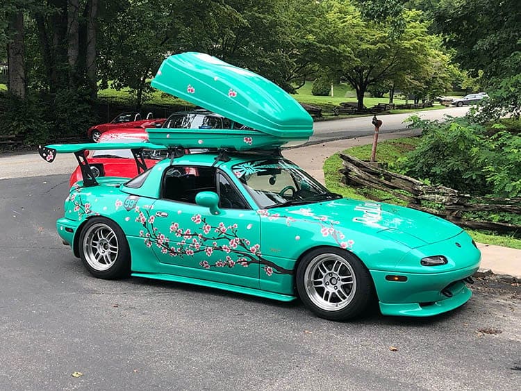 Ultimate Miata Seats Guide - Pick The Best Seats For Your Roadster - Image cool blue miata enkei wheels minty roof box