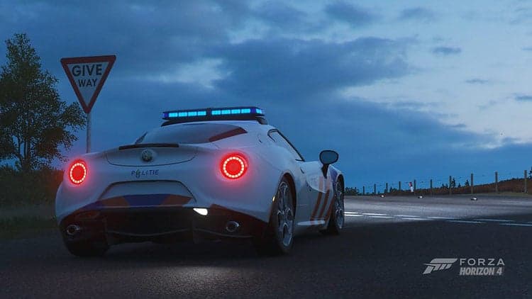 Fastest Drag Car In Forza Horizon 4 Guide - Image alfa romeo 4c police car drag strip busted fastest drag car in forza horizon 4