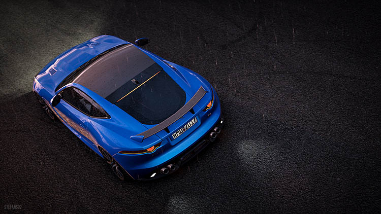 Project CARS 2 Vs Forza Motorsport 7 - Which Is Best? - Image jaguar f type svr 16 angle shot down