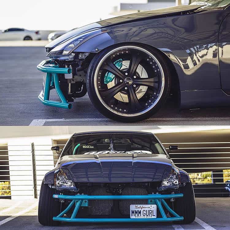 Ultimate Nissan 350z Bash Bar Guide - Image zakustech front blue