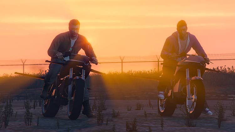 Ultimate GTA V Glitches Guide - Image bikes motorbikes sunset glow