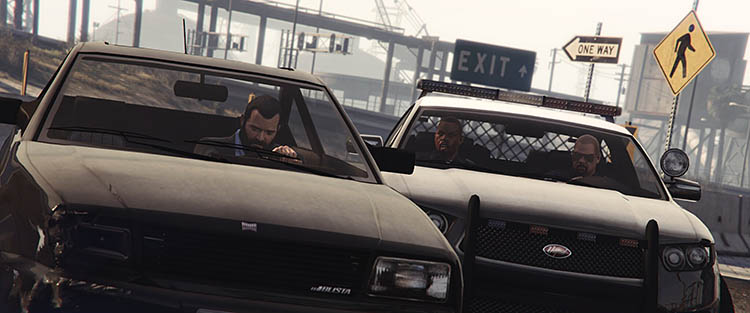 Ultimate GTA V Glitches Guide - Image police car chase ram tactical