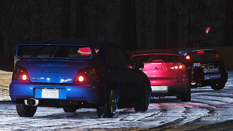 Ultimate Forza Horizon 4 Cross Platform Guide - Image snow race subaru impreza mitsubishi evo
