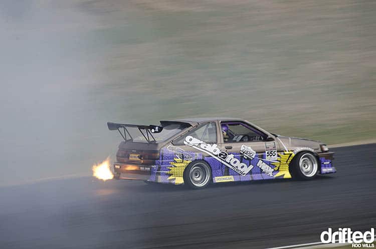 Ultimate Mazda 20B Engine Guide - Image toyota corolla ae85 rotary 20b drift drifting flame