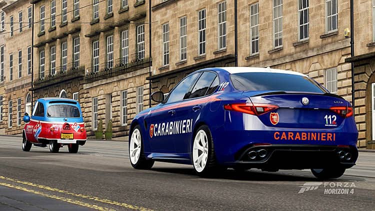 Ultimate Forza Horizon 4 Mods Guide - Image alfa romeo giulia carabinieri bmw isetta chase